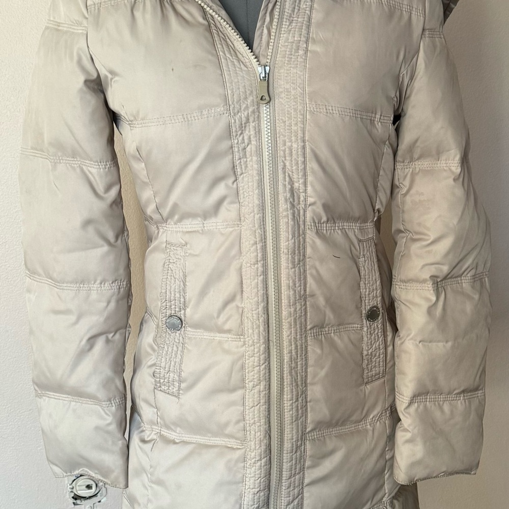 Women's Down Feather Coat with Faux Fur Lined Hood